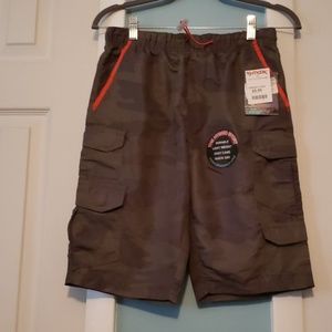 NWT Boys Quick Dry Camo Cargo Shorts